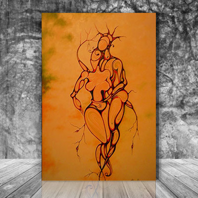The lovers painting - Aliens Love 2